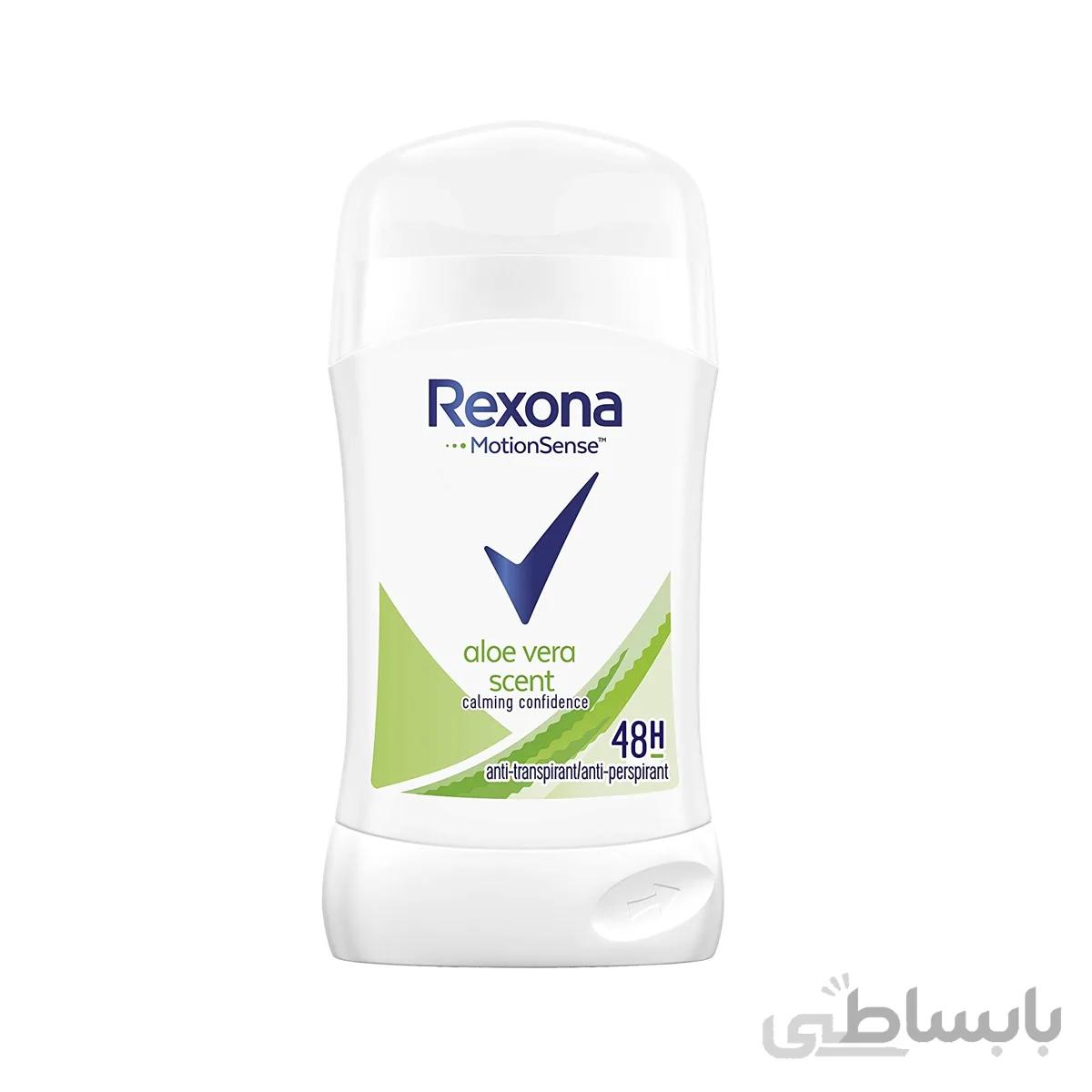 مام رول ضد تعریق آلوئه ورا رکسونا حجم 40 میل ا Aloe vera antiperspirant roll Rexona