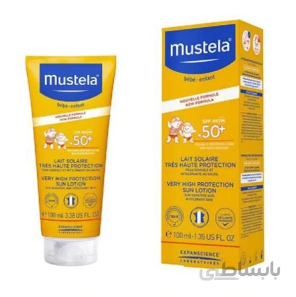 لوسیون ضد آفتاب نوزاد و کودک +SPF50 موستلا (100 میل)