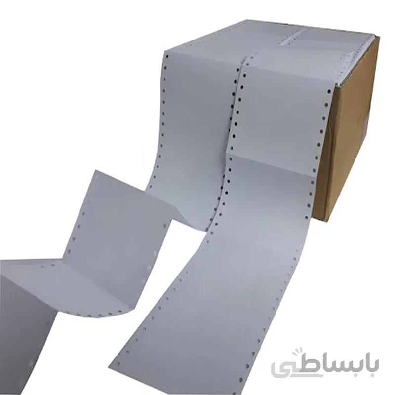 کاغذ کامپیوتر 80 ستونی تک نسخه وسط پرفراژ