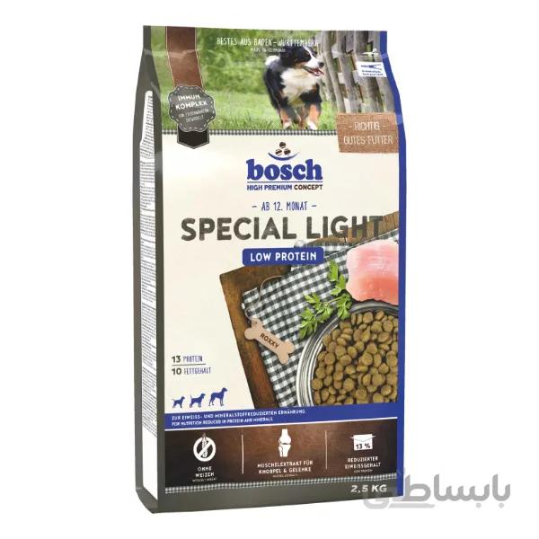 غذای سگ اسپشیال لایت با پروتئین کم Special Light بوش 2.5 کیلوگرم