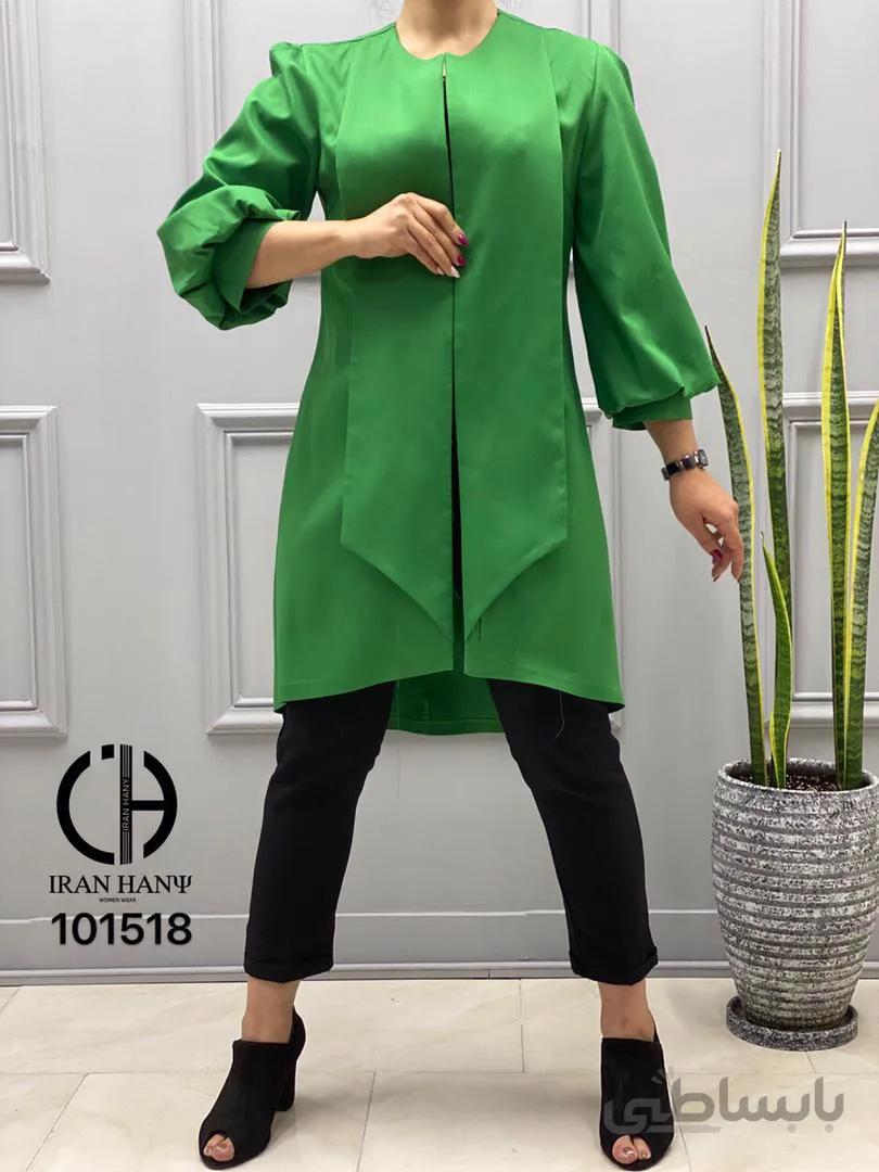 مانتو کتی مازراتی آستین پفکی ایران هانی 101518