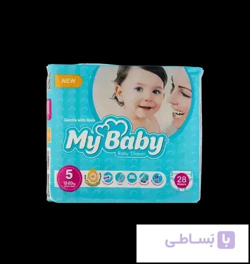 پوشک مای بیبی سایز 5 تعداد 30 عددی