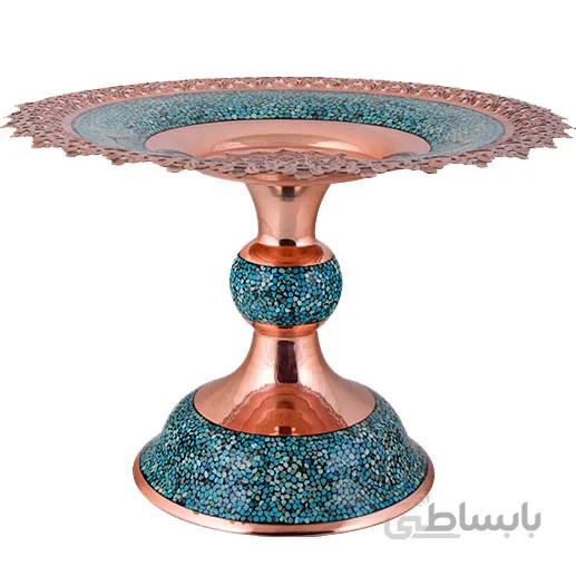 شیرینی خوری فیروزه کوب اثر آقاجانی ارتفاع 28 سانتی متر کدShF-12