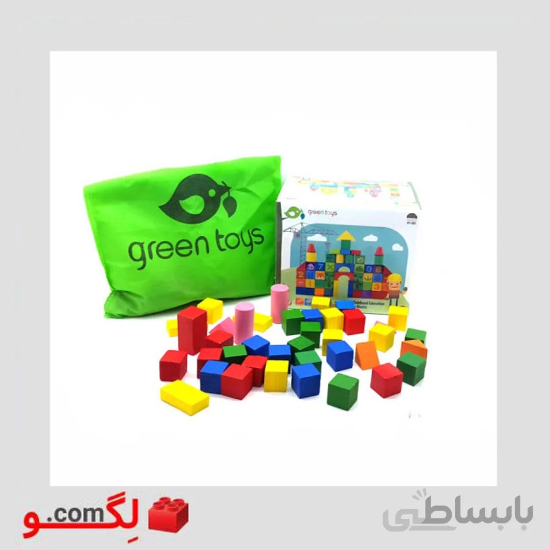 لگو چوبی ۶۰ قطعه برند greentoys
