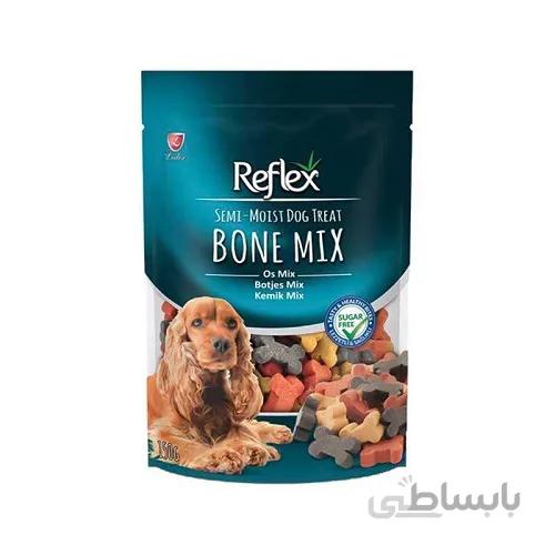 تشویقی رفلکس پاستیلی طرح استخوان مدل Bone Mix وزن 150 گرم