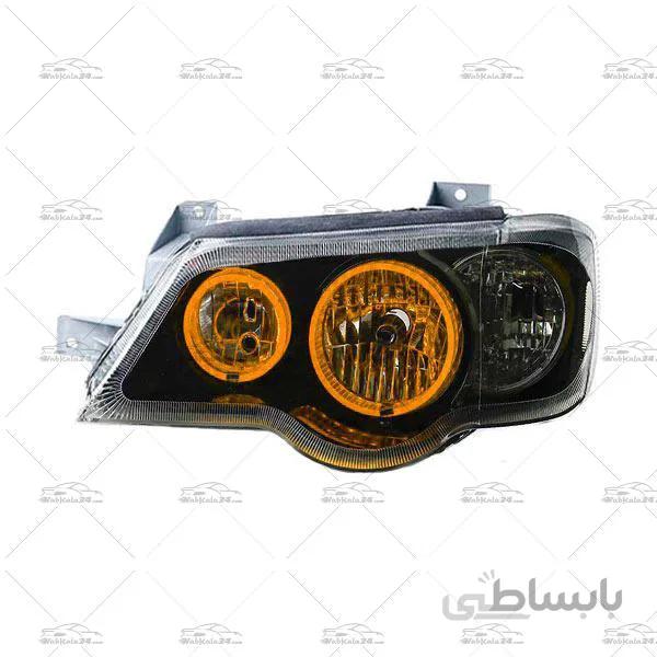 چراغ جلو اسپرت 132 و 111 طرح دبل گلس نارنجی ا Yellow Glass Front Light For Pride 132 And 111 Headlights