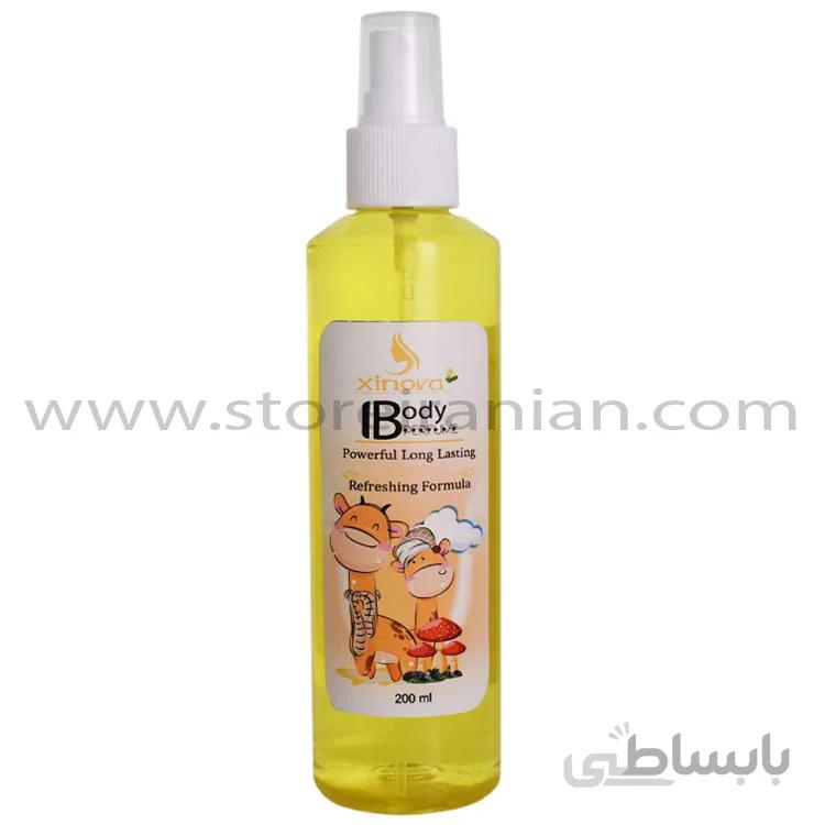 بادی اسپلش زنانه ژینووا مدل زرافه حجم 200 میلی لیتر ا Xinova Giraffe Body Splash for Women 200 ml