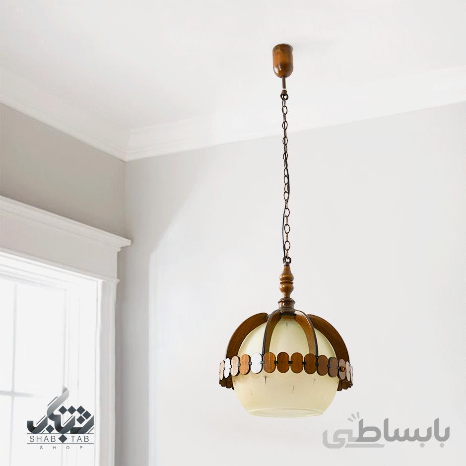 آویز تک لامپ دارکار مدل اطلس کد 123