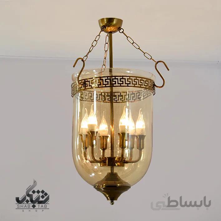 لوستر آویز شش شعله قفسی ورساچ SHJ کد 1331/6 – سرپیچ E14