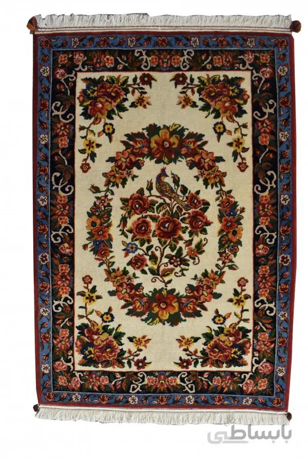 فرش طرح ارغوان (گل و مرغ) بختیاری دو متری