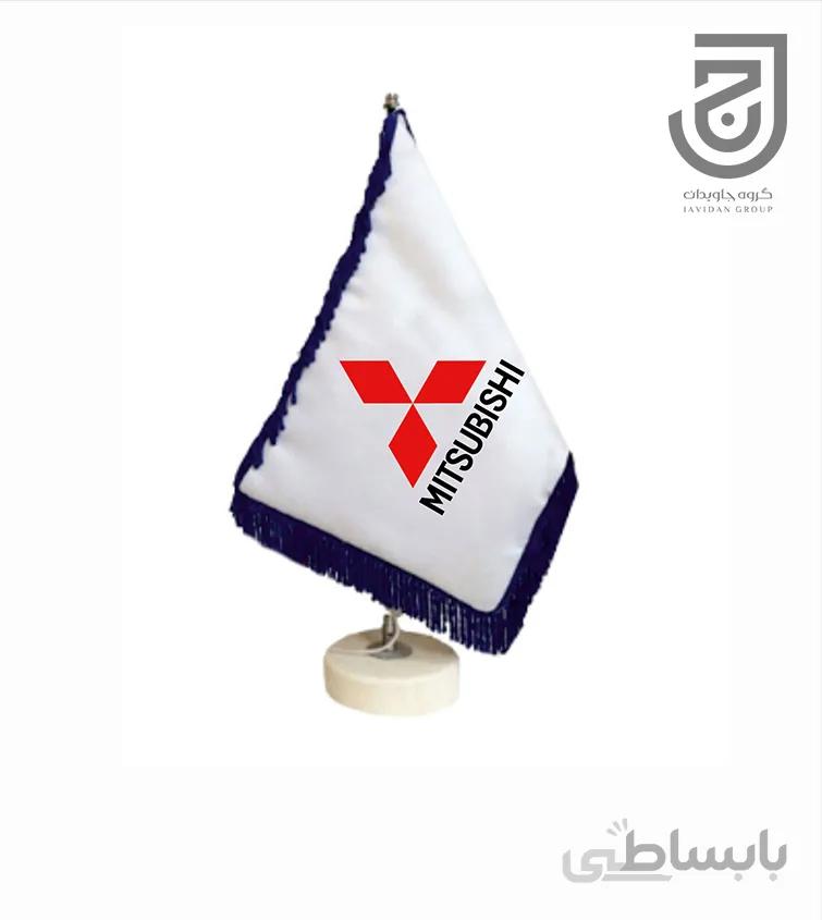 پرچم رومیزی طرح خودروی میتسوبیشی دور ریشه