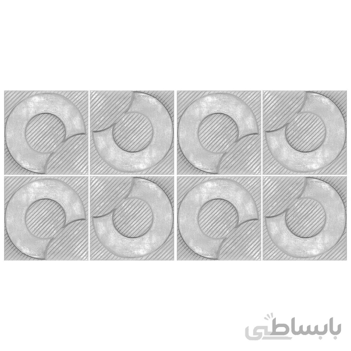 دیوارپوش تندیس و پیکره شهریار مدل امای کد W1010 14 بسته 8 عددی