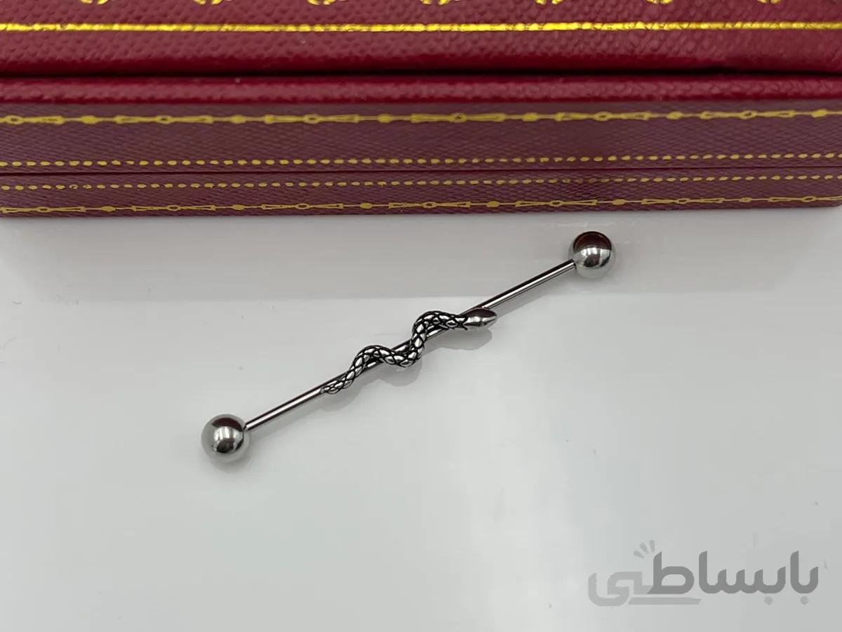 پیرسینگ محوری گوش مار