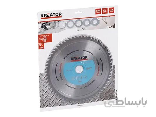 صفحه برش آلومینیوم کریتور (254 میلیمتر/ 60T / KRT022350)