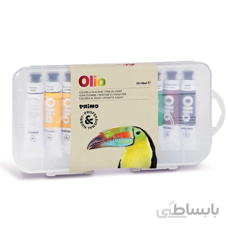 رنگ روغن پریمو، تیوب آلومینیومی 18میل، 10رنگ 425TO10P