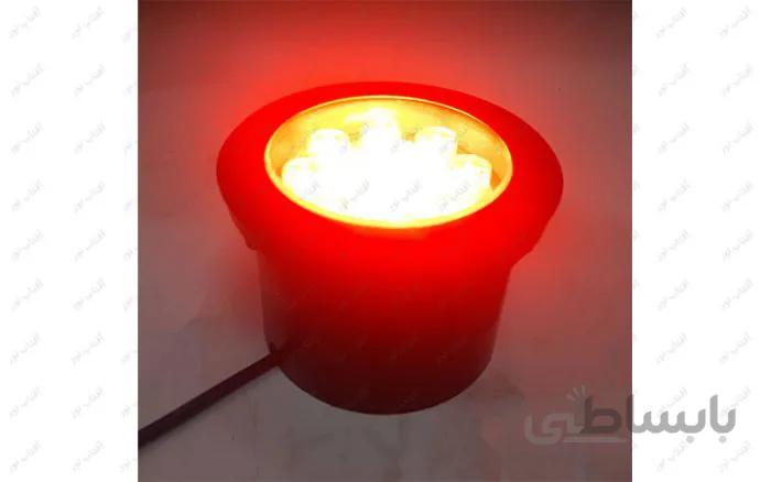 چراغ دفنی 12 وات قرمز 220 ولت