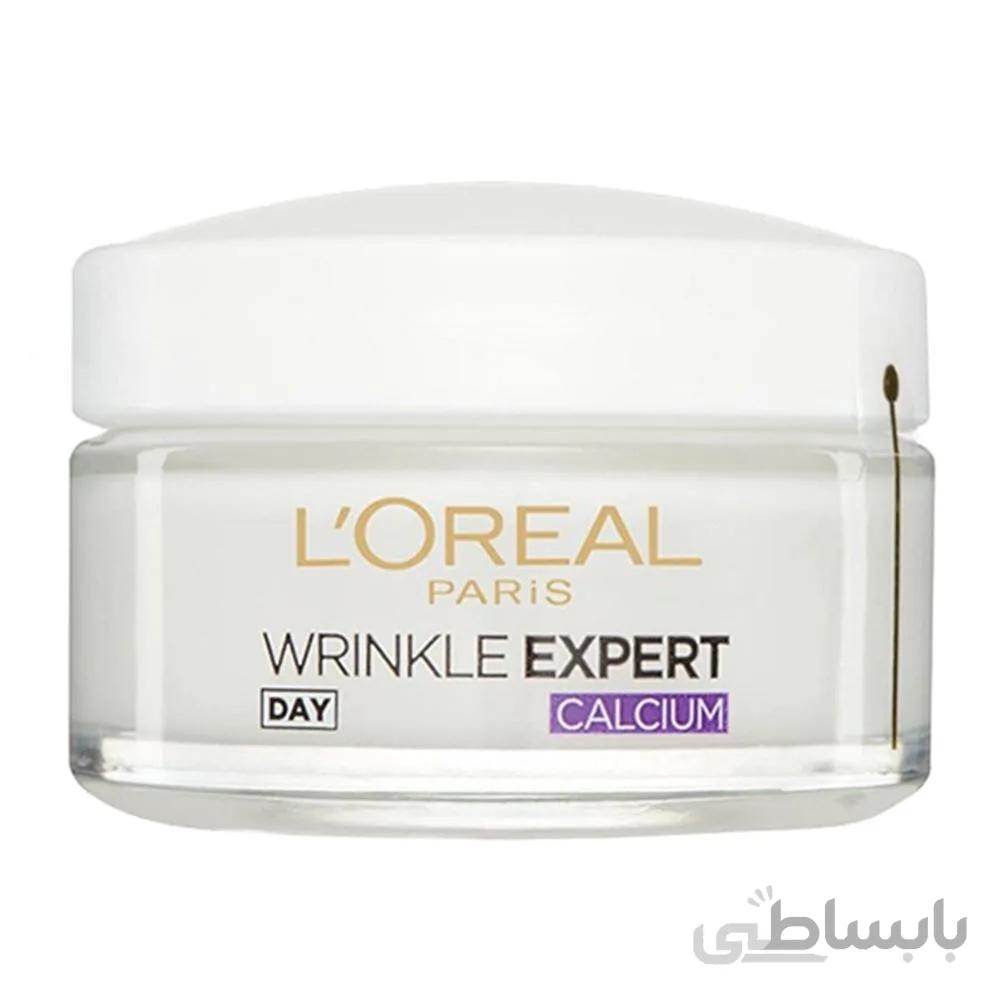 کرم ضد چروک کلسیم شب لورال Loreal wrinkle expert calcium 100ml