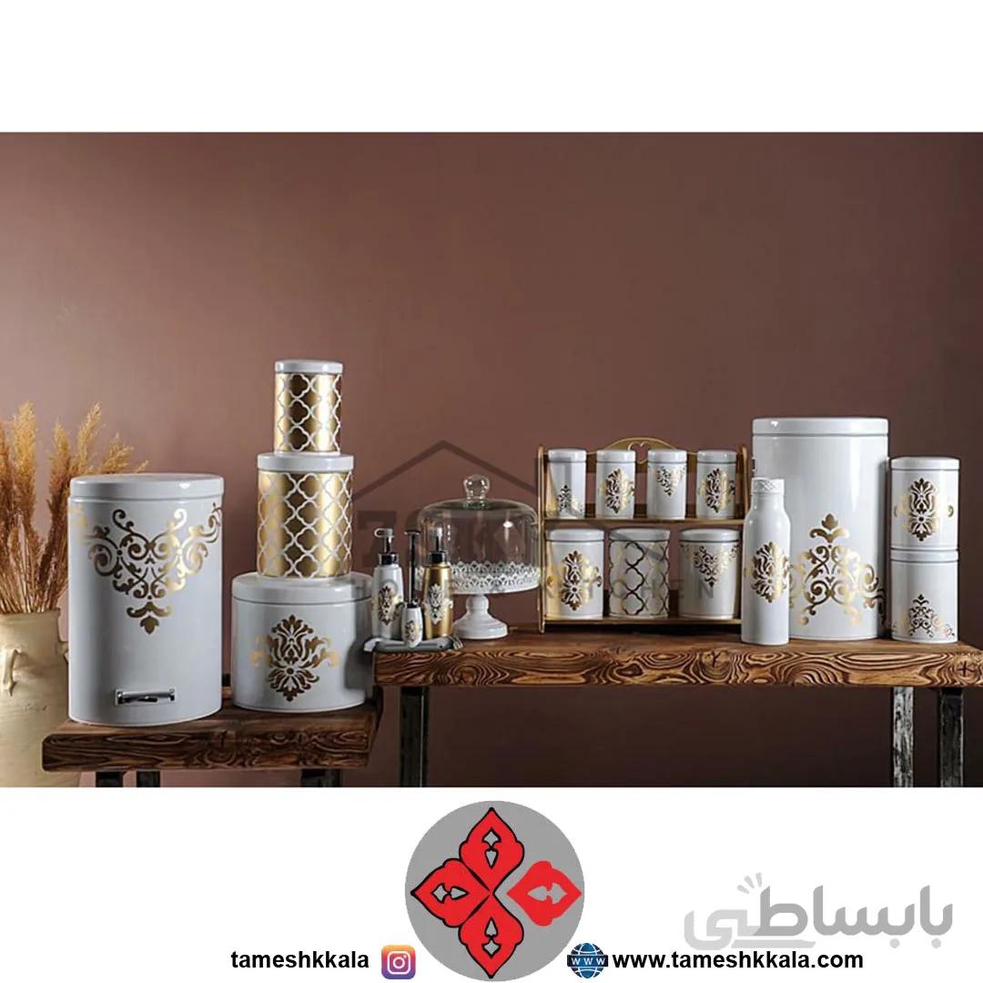 سرویس آشپزخانه 23 پارچه طرح اسلیمی سون اسکای