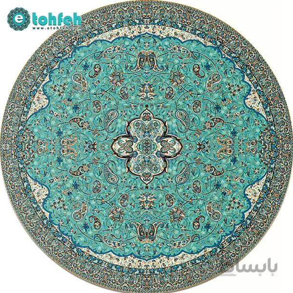 رومیزی گرد ترمه طرح شاه عباسی کد ۶۱۸