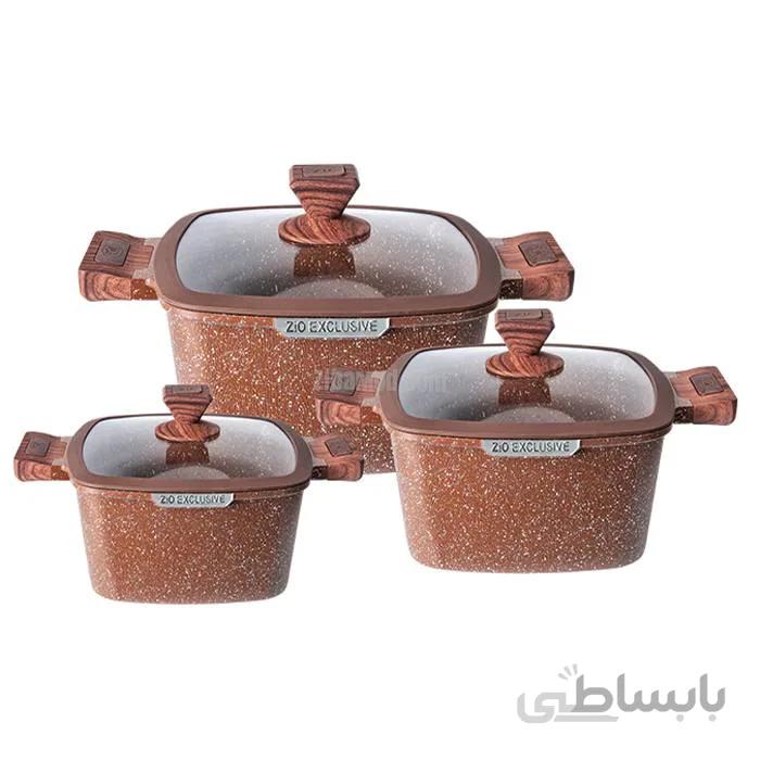 سرویس قابلمه گرانیتی زیو Zio مدل Z-8350-32 طرح جامبو Jumbo