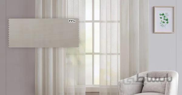 پرده حریر ترک ساده کد 2210