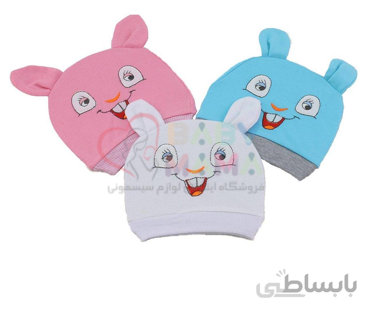کلاه گوش دار em baby مدل خرگوش خندان