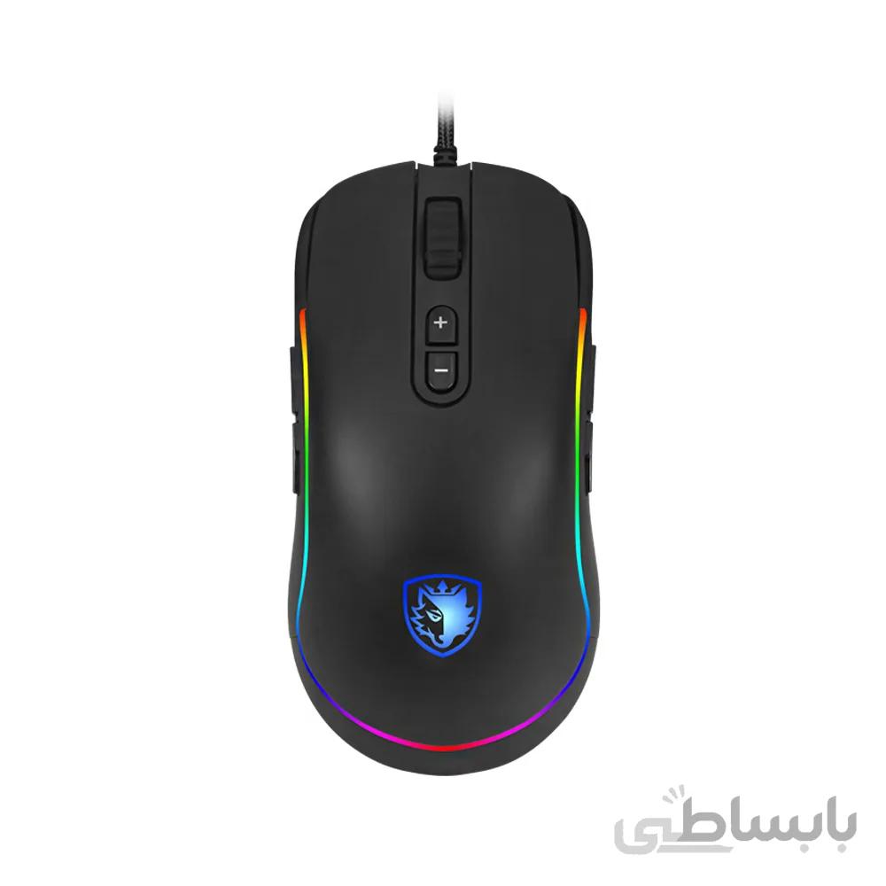 ماوس گیمینگ Sades مدل REVOLVER S11 RGB ا ماوس گیمینگ Sades مدل REVOLVER S11 RGB با نورپردازی RGB و دکمه تنظیم DPI