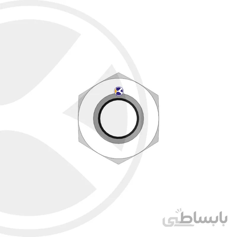 مهره شش گوش باریک سایز 18 میلی متر