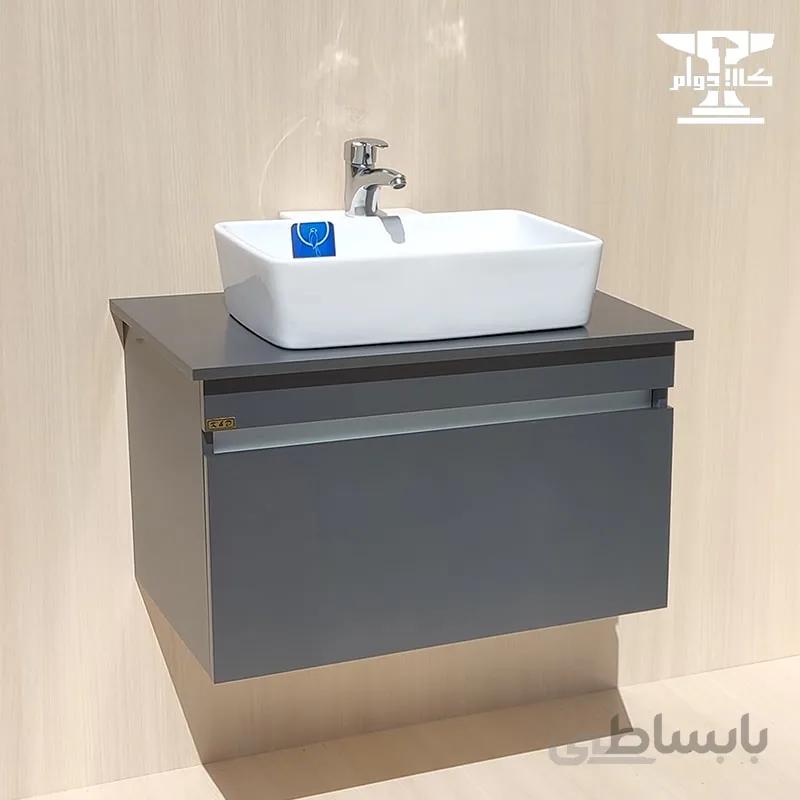 روشویی کابینتی لیزانو صفحه دار با سنگ خارجی
