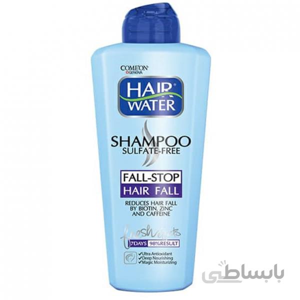 شامپو کامان سری Hair Water مدل Fall Stop Hair Fall حجم 400 میلی لیتر ا comeon hair water shampoo expert selection Fall Stop Hair Fall 400ml کد 293862
