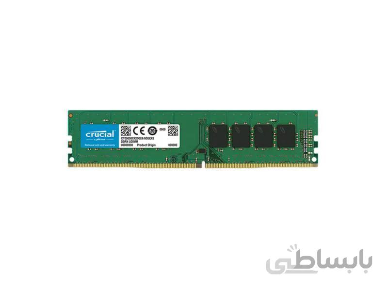 رم کامپیوتر کروشیال مدل ظرفیت 4 گیگابایت ا Crucial 4GB(1x4GB) DDR4 2666Mhz CL17 RAM