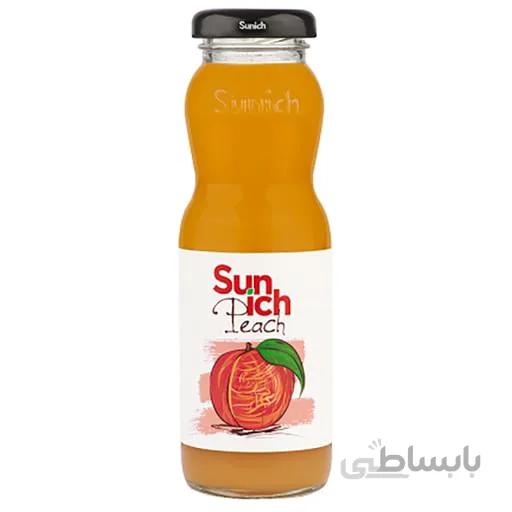 نکتار هلو سن ایچ شیشه ای 200CC باکس 12 عددی