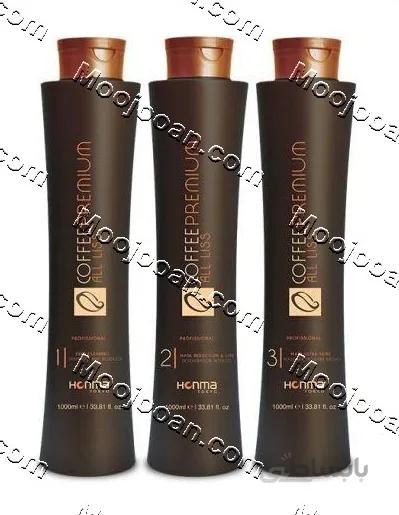 پک کراتین مو هونما حاوی عصاره قهوه تلخ حجم 3 لیتر Honma Hair Keratin Pack Bitter Coffee Extract