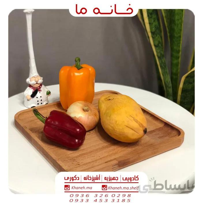 ظروف اردو خوری بامبو مدل سینی مربع
