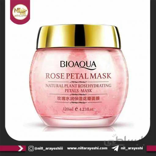 ماسک رطوبت رسان گل رز 120گرم بیوآکوا ا Bioaqua Rose Petal Mask 120g