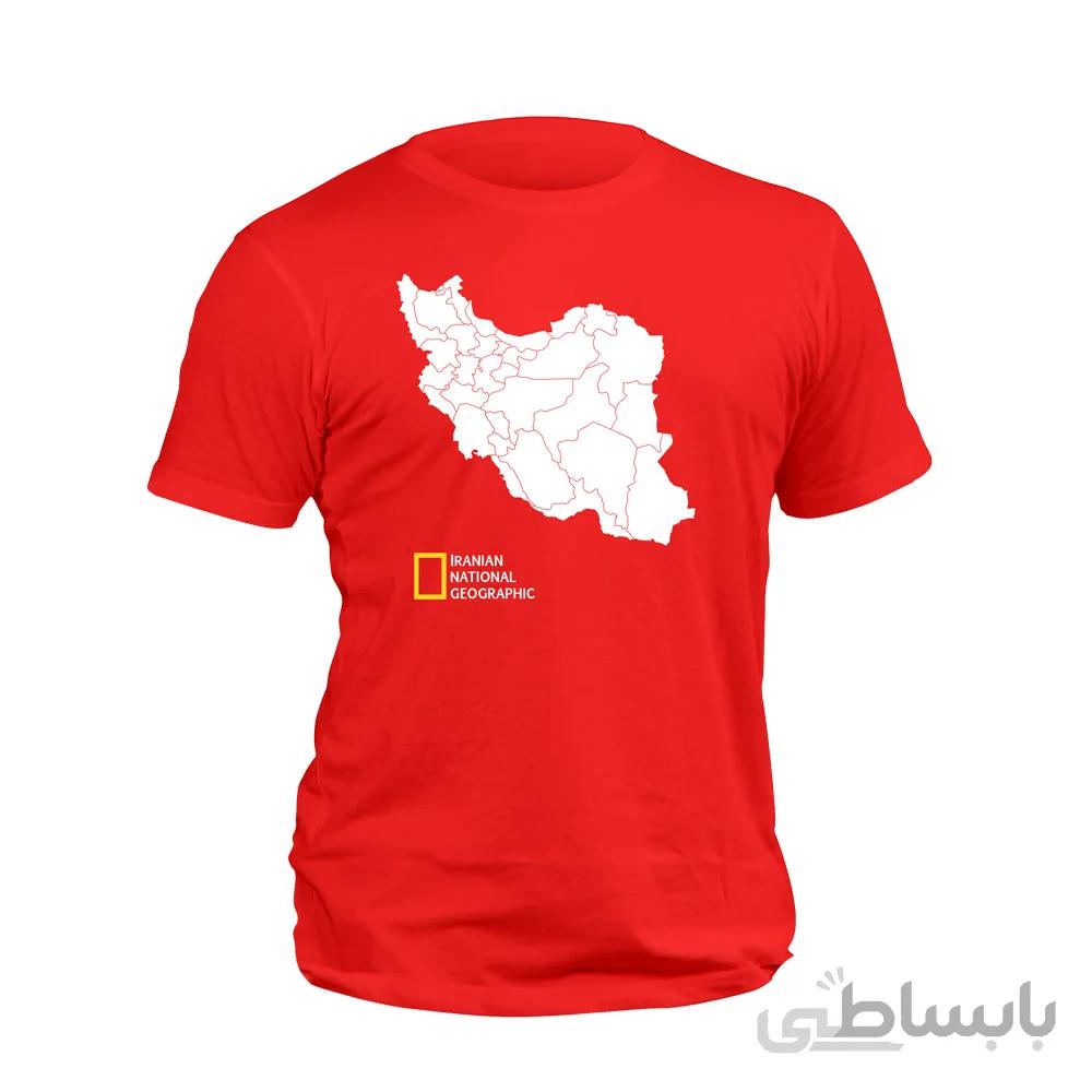 تیشرت قرمز نقشه ایران
