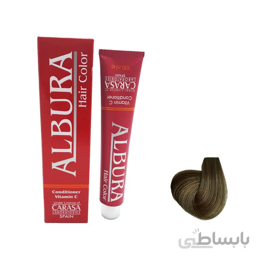رنگ موی البورا سری دودی بلوند دودی تیره شماره C5 6.1 حجم 100 میلی لیتر