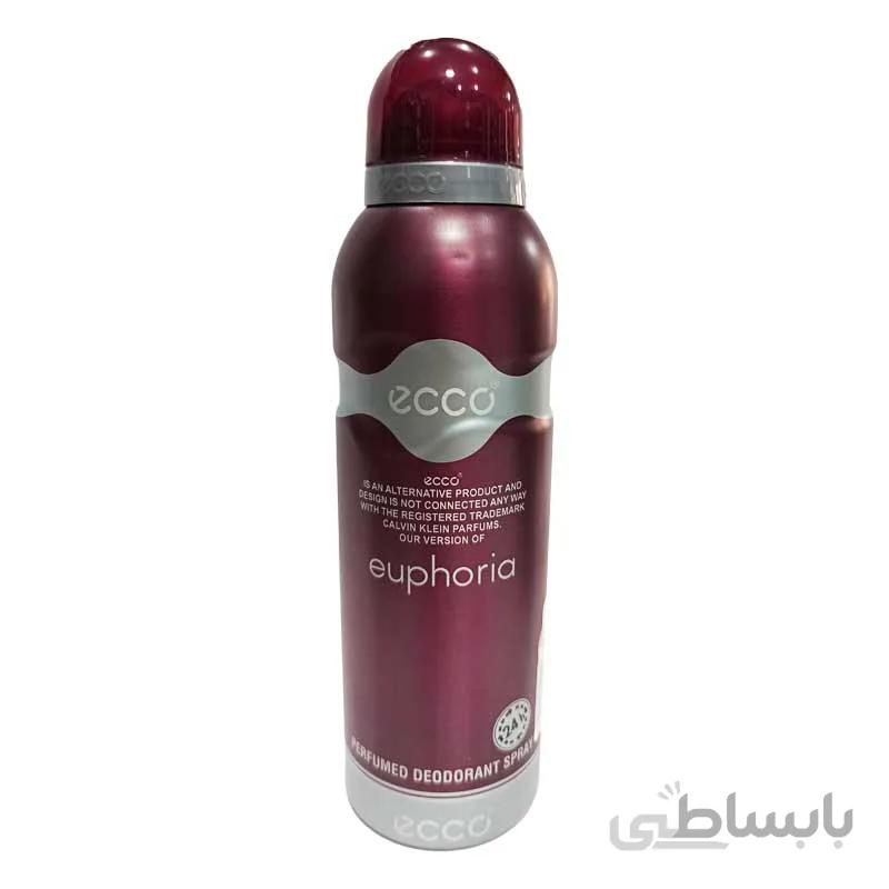 اسپری زنانه اکو مدل ایفوریا 200 میل ecco euphoria