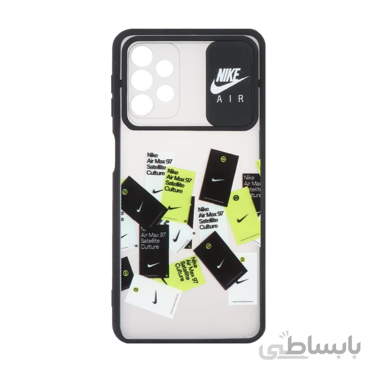 قاب کشویی پشت مات طرح دار Samsung A32 5G-مشکی کد 904
