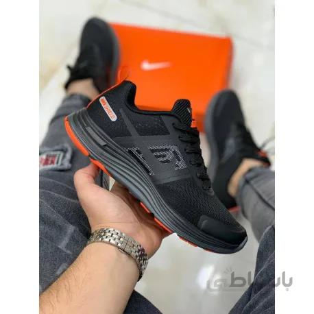 ست کفش رانینگ نایک شیلد لونارون مشکی/نارنجی nike shield lunarlon