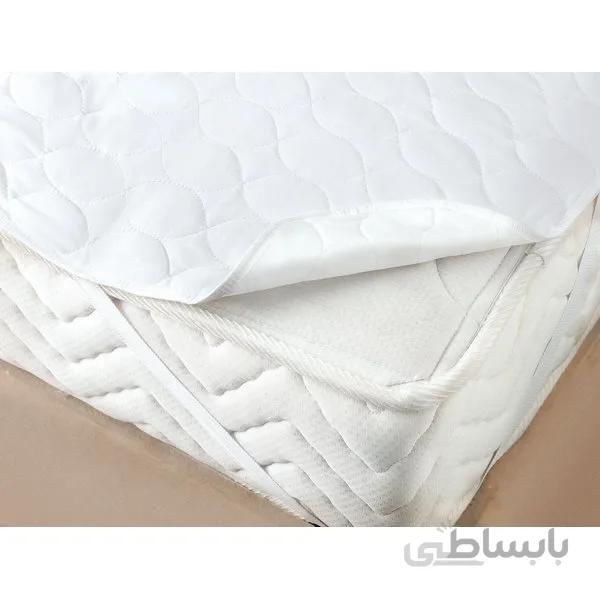 محافظ تشک دو نفره مدل Kapitoneli Beyaz مادام کوکو