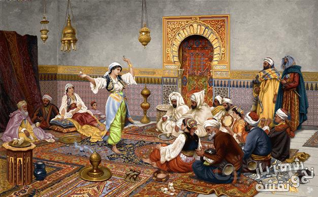 فروش نخ و نقشه تابلو فرش طرح رقص عربی کد j-336
