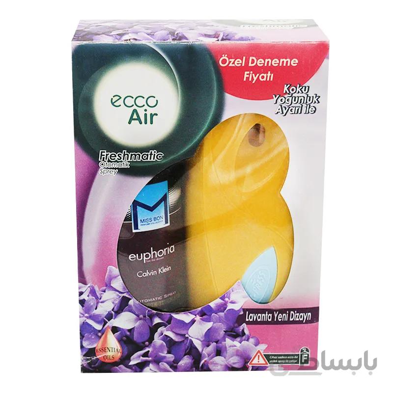 دستگاه خوشبو کننده هوا ecco Air همراه با اسپری MISS BON مدل euphoria