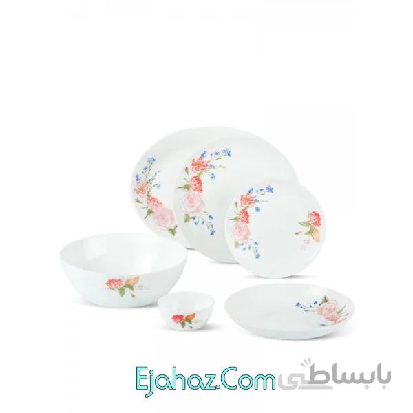 سرویس غذاخوری آرکوپال مقصود 26 پارچه فرانسوا طرح ژانت- بدون حاشیه