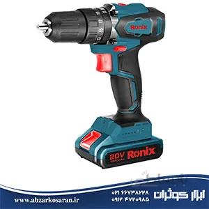 کیت دریل شارژی 20 ولت موتور براش لس Ronix مدل 8900k ا 20 volt cordless drill kit for Ronix 8900k brushless motor