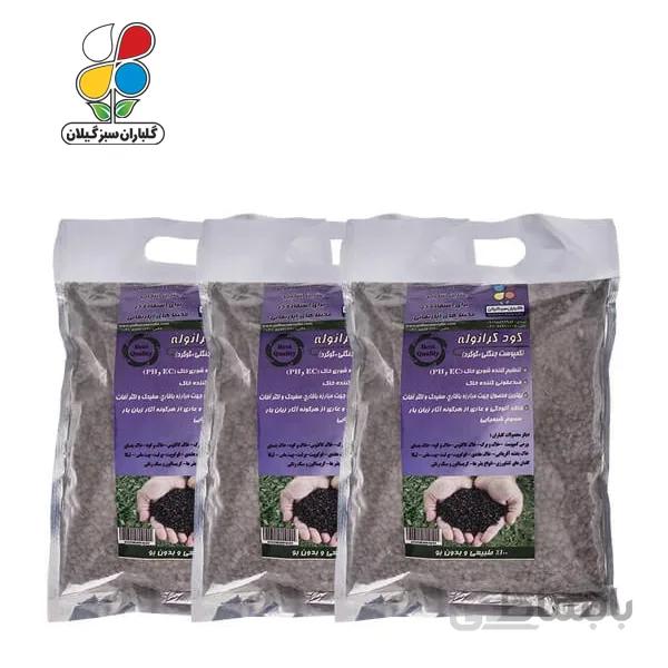 کود گرانوله کمپوست جنگلی 2 کیلوگرمی بسته سه عددی مدل GPS1
