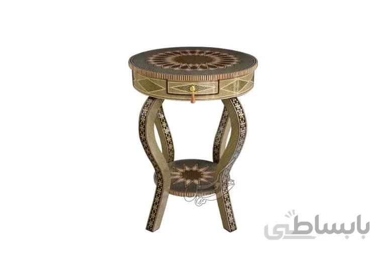 میز تلفن خاتم گرد آقاجانی