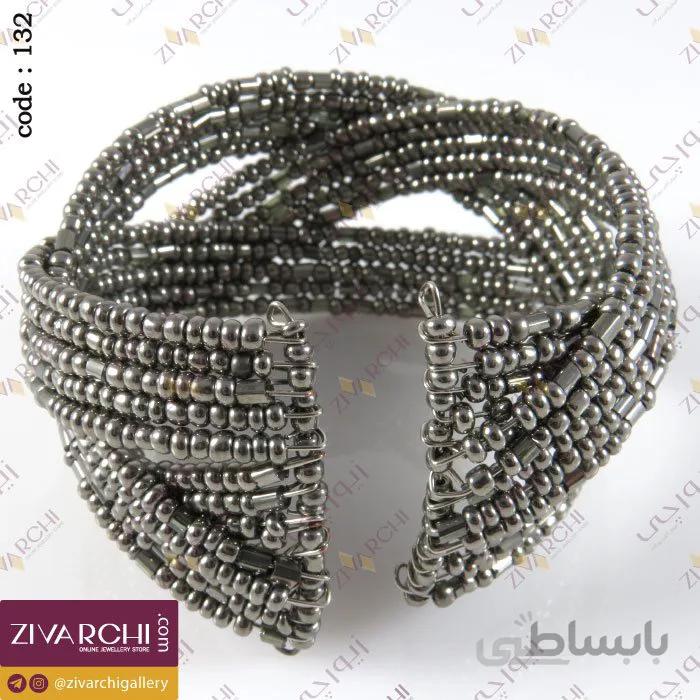 دستبند النگویی سیمی منجوقی 132