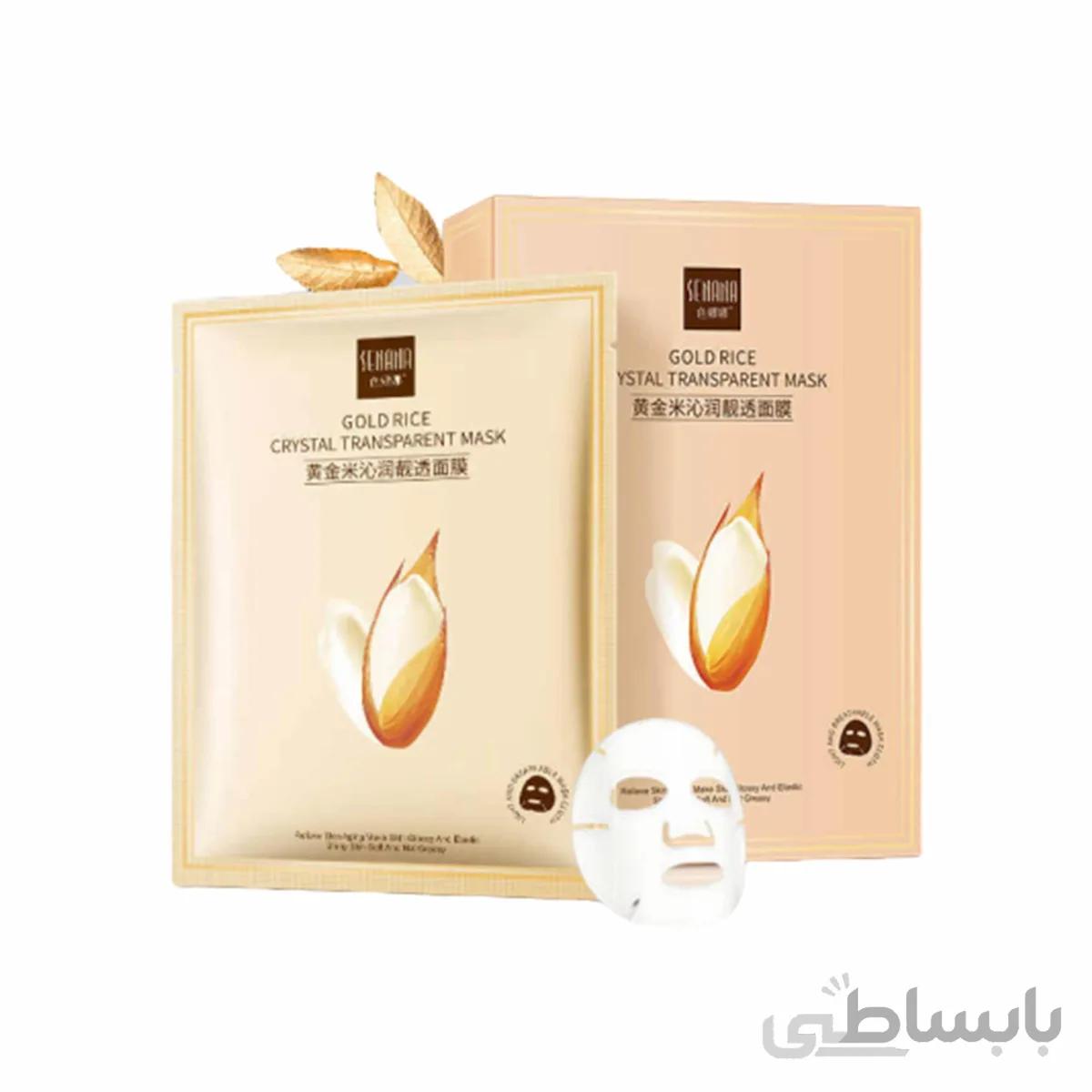 ماسک ورقه ای شفاف کننده کریستال برنج طلایی