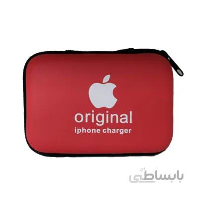 شارژر کیفی اصلی آیفون (کله شارژر + کابل)